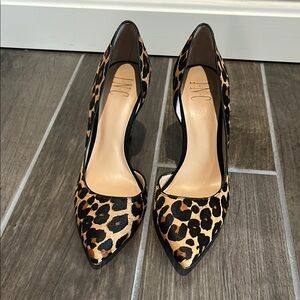 INC International Concepts Brown and Black Heels with Stylish Design